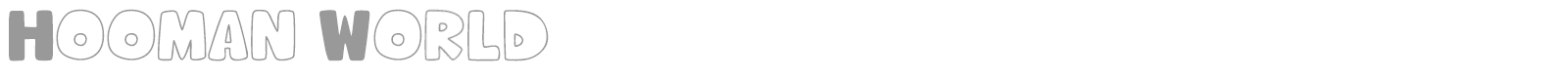 Hooman World font preview
